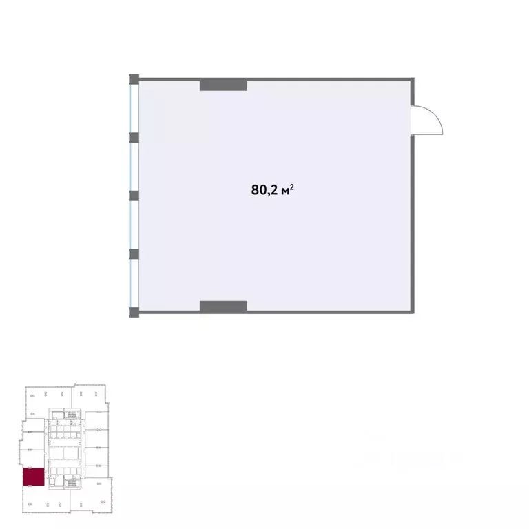 Офис в Москва Кинематографический кв-л,  (80 м) - Фото 2