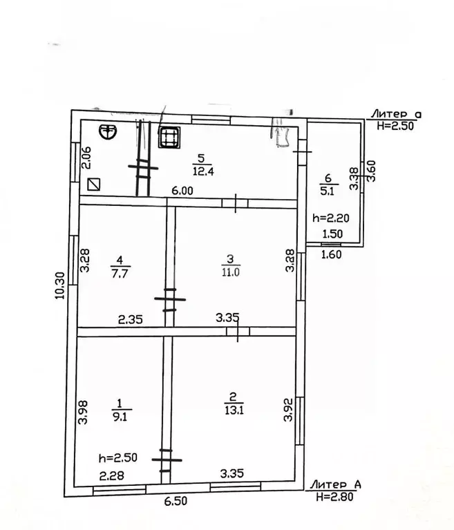Дом в Краснодарский край, Динская ст-ца ул. Заречная, 30 (53 м) - Фото 2