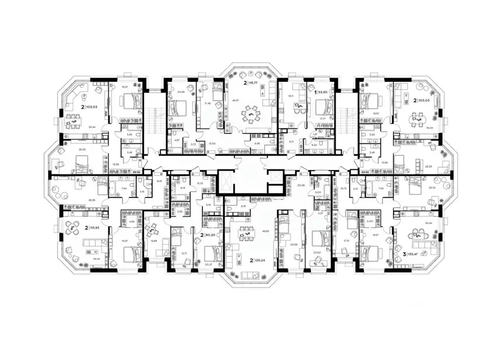 2-к кв. Пензенская область, Заречный Братская ул., 8 (115.93 м) - Фото 1