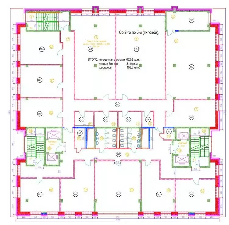 Помещение свободного назначения в Москва Кольская ул., 2к4 (938 м) - Фото 2