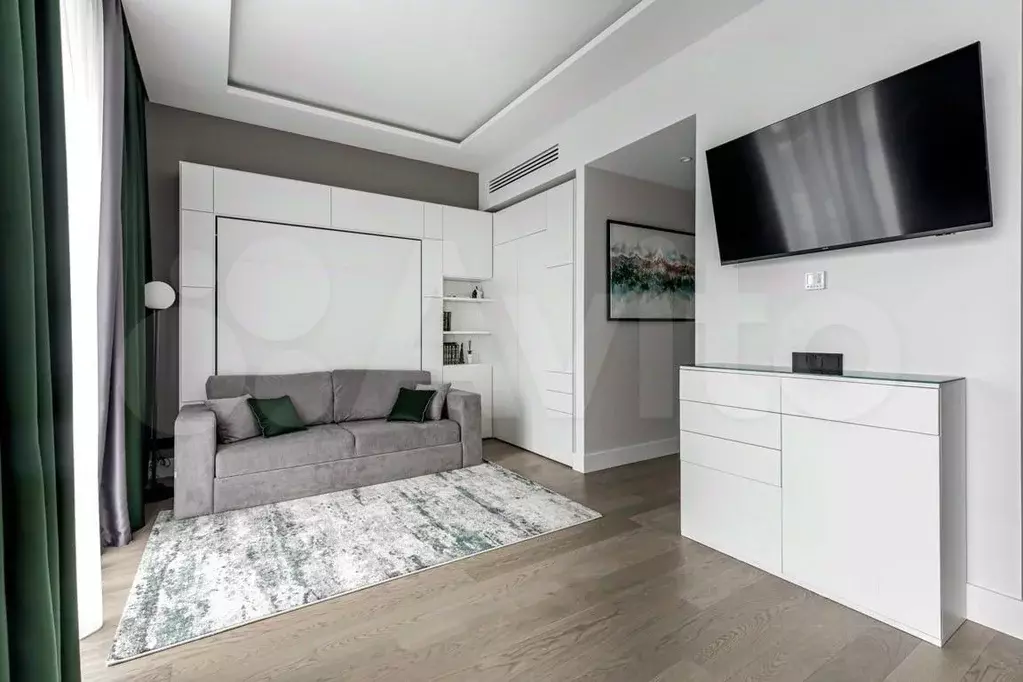 Квартира-студия, 45 м, 4/41 эт. - Фото 1