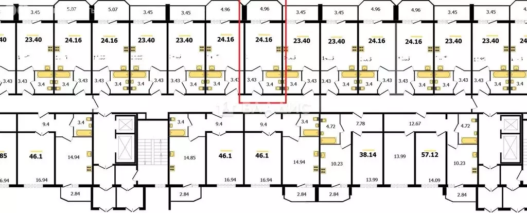 Квартира-студия: Владимир, Северная улица, 2Б (24.48 м) - Фото 1
