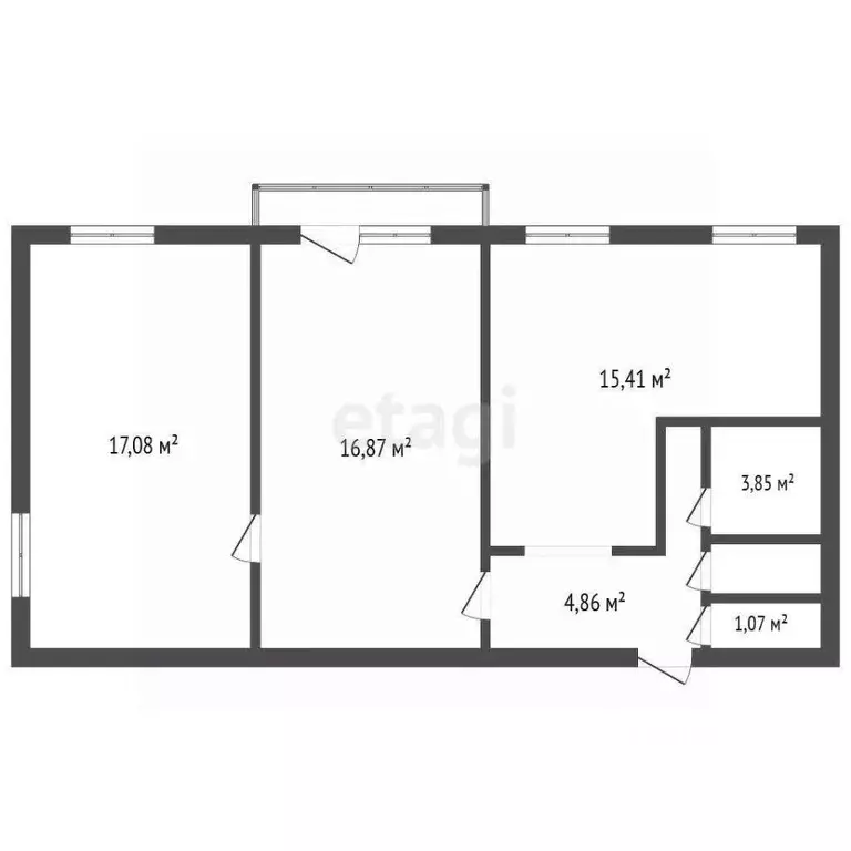 3-к кв. Челябинская область, Троицк Сибирская ул., 30 (60.3 м) - Фото 2