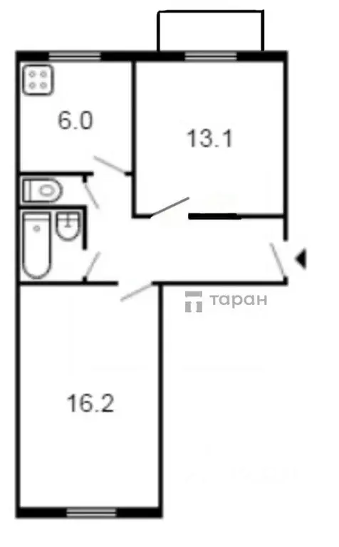 2-к кв. Челябинская область, Челябинск просп. Ленина, 33 (56.0 м) - Фото 1