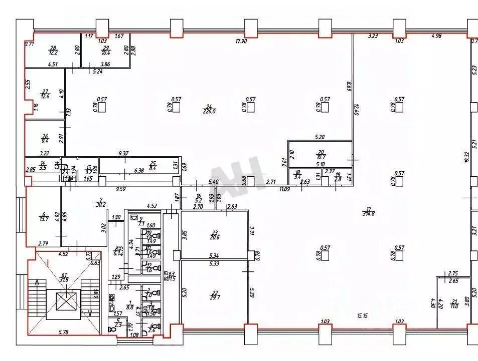 Помещение свободного назначения в Москва Ленинградский просп., 80к37 ... - Фото 2