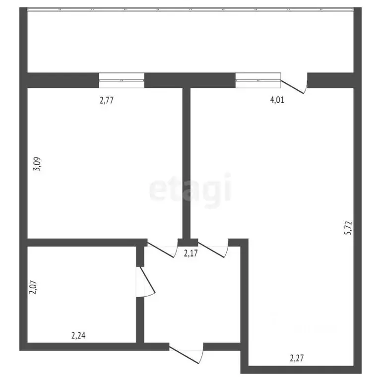 1-к кв. Кемеровская область, Топки Солнечный мкр, 17 (36.2 м) - Фото 1