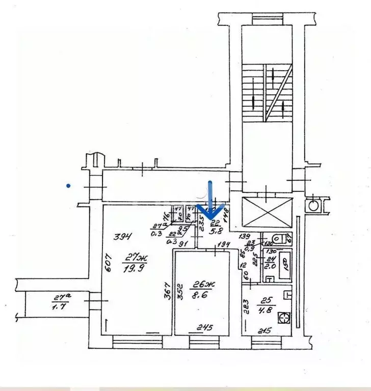2-к кв. Калининградская область, Калининград ул. Черняховского, 78 ... - Фото 2