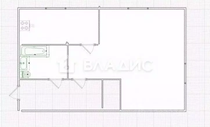 1-к кв. Пензенская область, Пенза Ленинградская ул., 10 (31.2 м) - Фото 2