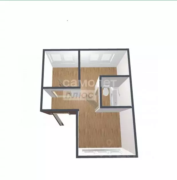 2-к кв. Коми, Сыктывкар Ухтинское ш., 29 (37.8 м) - Фото 2