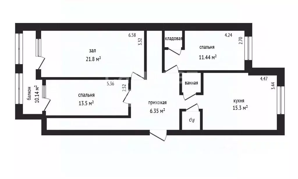3-к кв. Дагестан, Дербент ул. Юрия Гагарина, 25А (84.0 м) - Фото 2