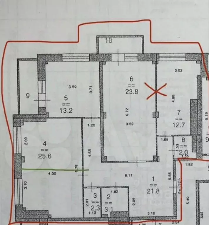 3-к кв. Нижегородская область, Нижний Новгород ул. Родионова, 25 ... - Фото 1