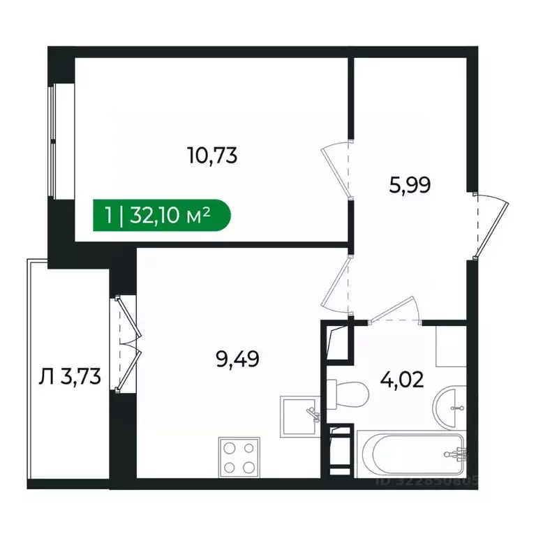 1-к кв. Ленинградская область, Сертолово Всеволожский район, ... - Фото 2