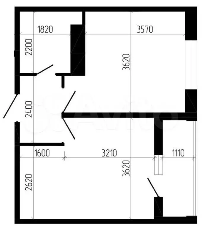 1-к. квартира, 40,7 м, 1/8 эт. - Фото 1