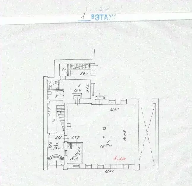 Помещение свободного назначения в Москва пер. 1-й Вышеславцев, 6 (1100 ... - Фото 2