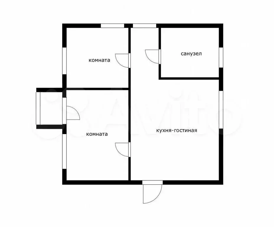 2-к. квартира, 52 м, 2/3 эт. - Фото 0