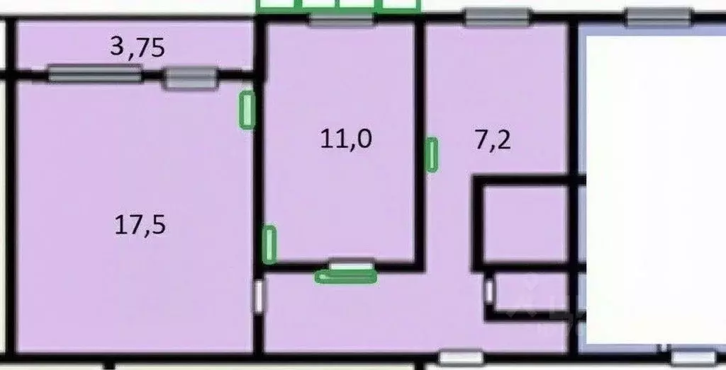 2-к кв. Санкт-Петербург ул. Шостаковича, 5К4 (48.0 м) - Фото 2