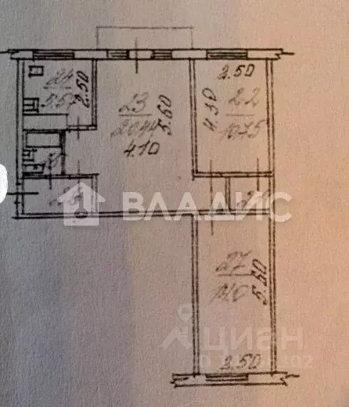 3-к кв. Белгородская область, Белгород ул. Некрасова, 8А (58.4 м) - Фото 2