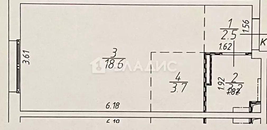 Студия Москва ул. Красного Маяка, 26А (28.0 м) - Фото 2