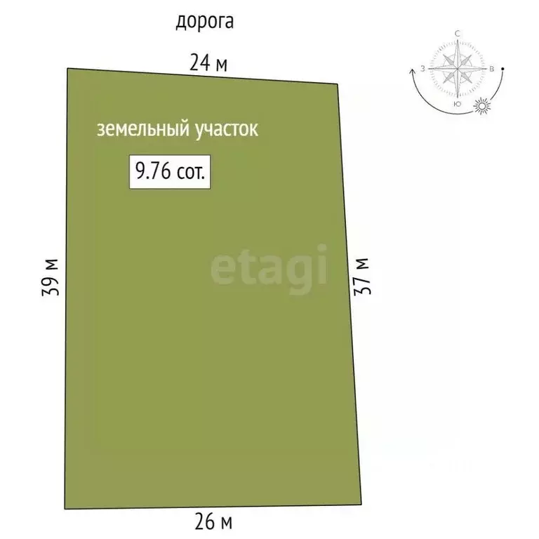 Участок в Севастополь ш. Камышовое, 7Ж (9.76 сот.) - Фото 2