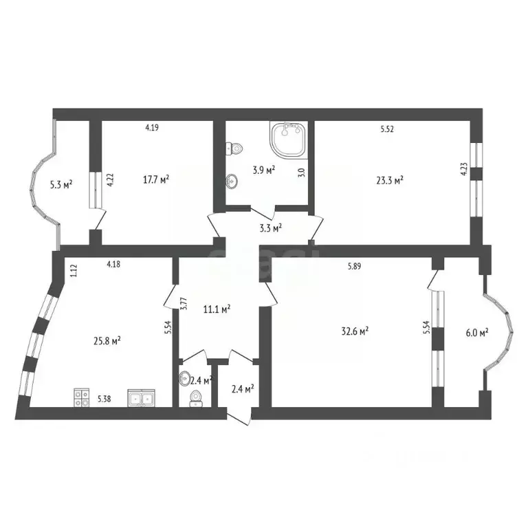 3-к кв. Самарская область, Самара Ново-Садовая ул., 14а (127.5 м) - Фото 2