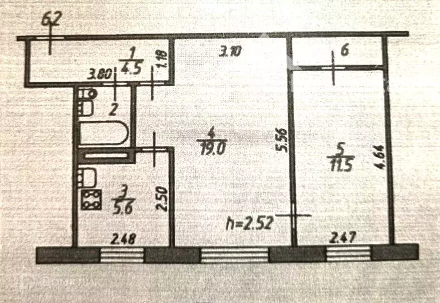 Продаётся 2-к квартира, 45.8 м - Фото 0