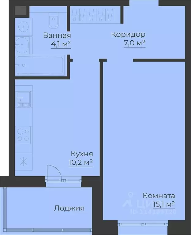 1-к кв. Ярославская область, Рыбинск Западный п/р, Малиновский Квартал ... - Фото 0