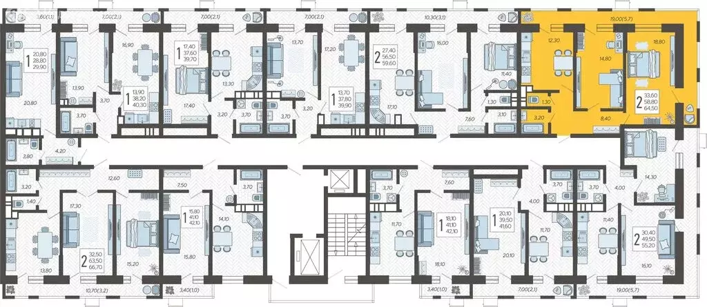 2-комнатная квартира: Краснодар, микрорайон 9-й километр, жилой ... - Фото 1