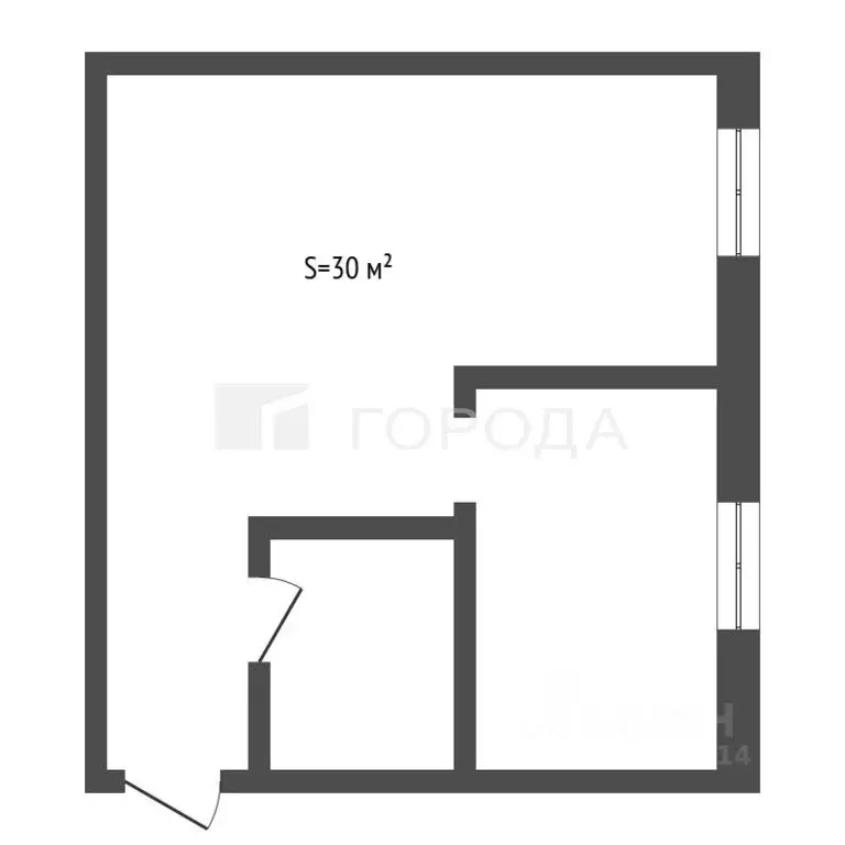 1-к кв. Алтайский край, Барнаул ул. Крупской, 78 (30.0 м) - Фото 2