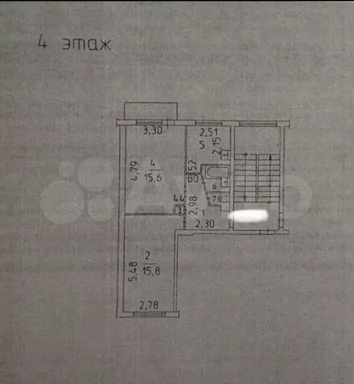 2-к. квартира, 44,8 м, 4/5 эт. - Фото 0
