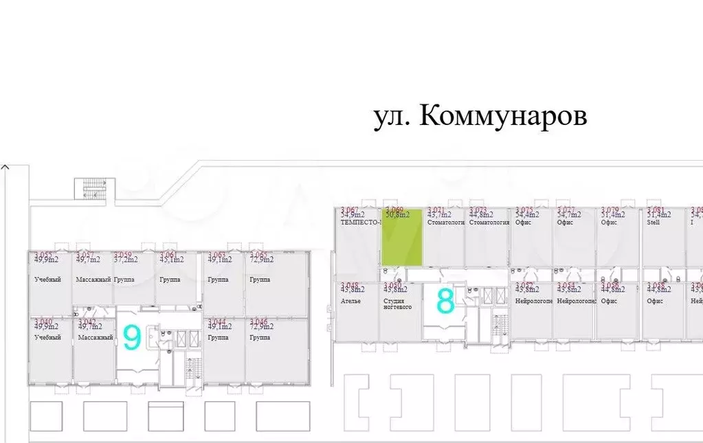 Офис, 50.8 м - Фото 1