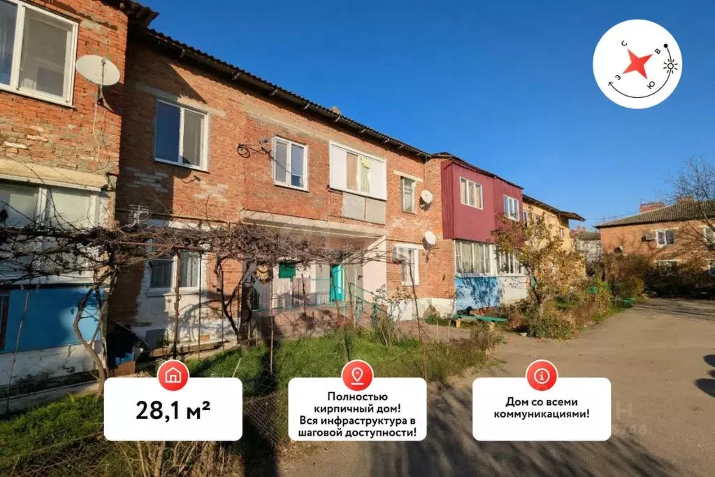 1-к кв. Краснодарский край, Славянский район, Коржевское с/пос, ... - Фото 1