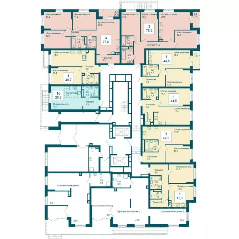 3-к кв. Свердловская область, Екатеринбург ул. 8 Марта, 197 (78.2 м) - Фото 1