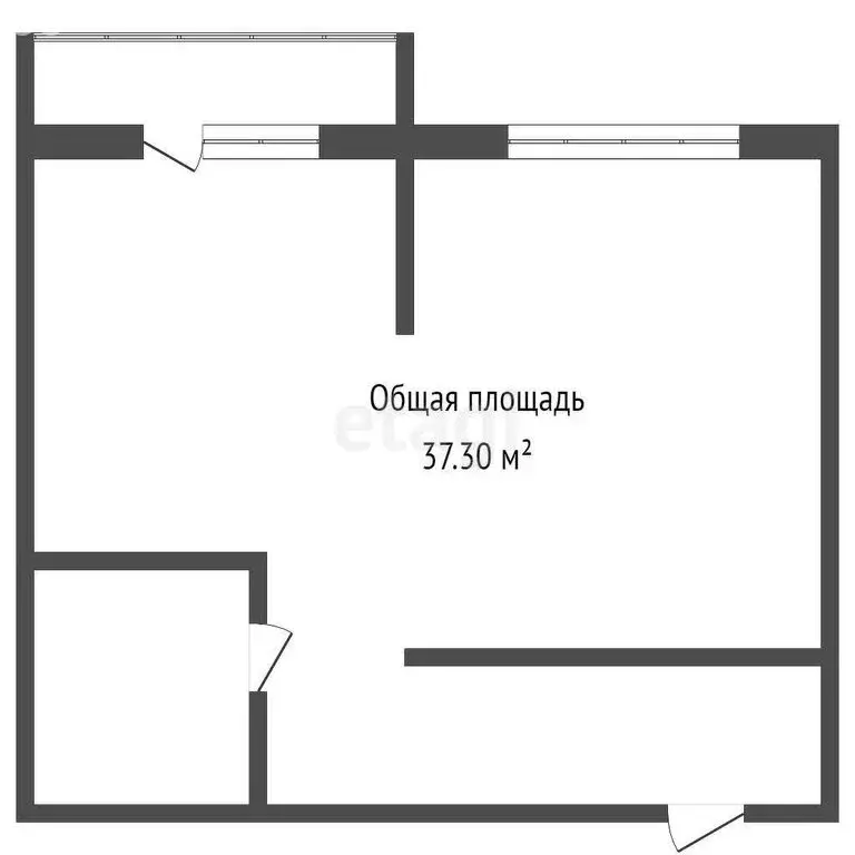 1-комнатная квартира: Кемерово, улица Веры Волошиной, 38А (37.3 м) - Фото 0