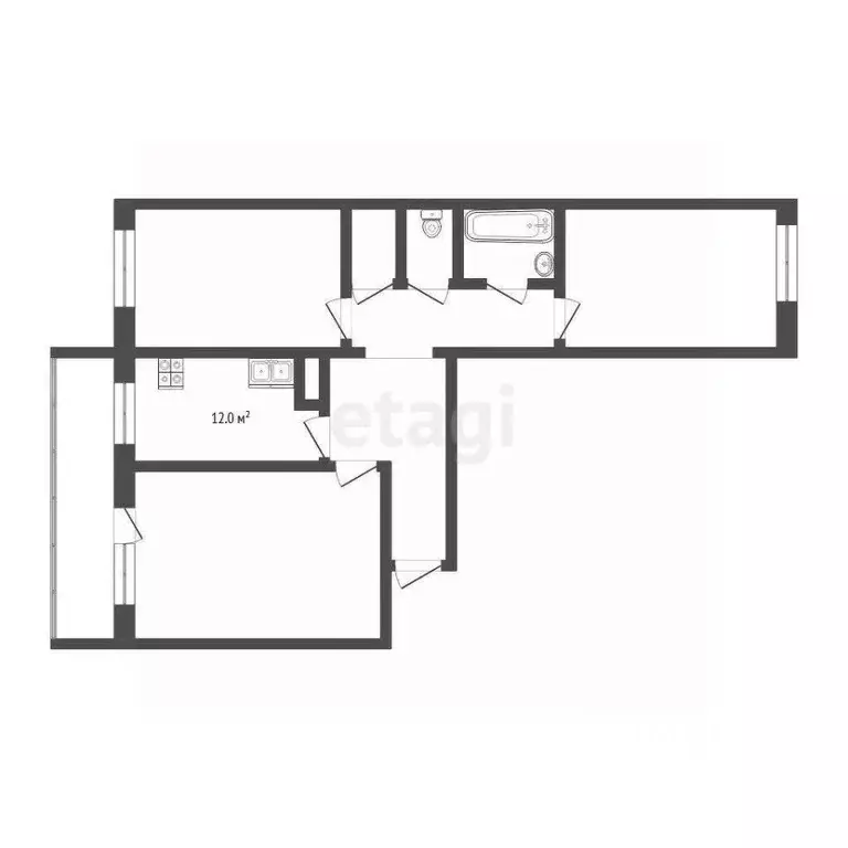 3-к кв. Тюменская область, Тюмень Широтная ул., 134 (85.0 м) - Фото 2