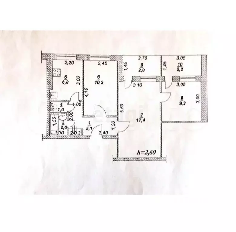 3-к кв. Саратовская область, Энгельс ул. Космонавтов, 11 (56.2 м) - Фото 1