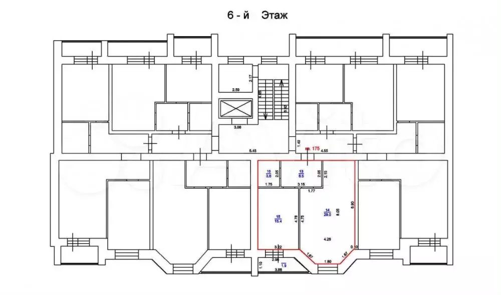 1-к. квартира, 54,5 м, 6/9 эт. - Фото 0