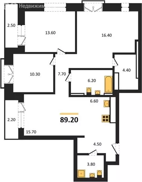 3-комнатная квартира: Новосибирск, Красный проспект, 236 (89 м) - Фото 0