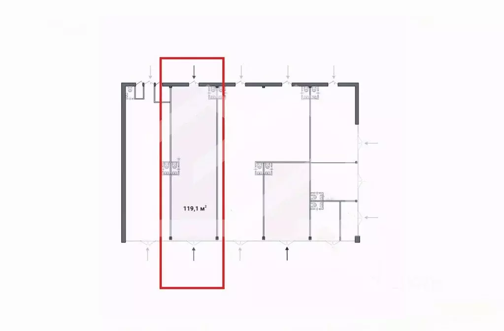 Торговая площадь в Москва Тушинская ул., 24С15 (119 м) - Фото 2