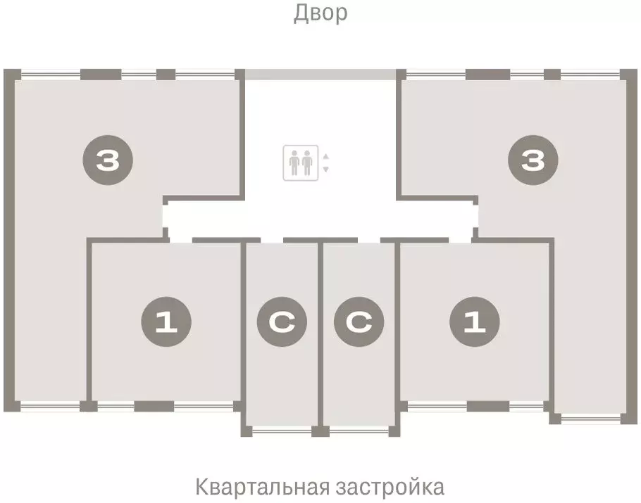 2-комнатная квартира: Тюмень, Мысовская улица, 26к1 (46.51 м) - Фото 1