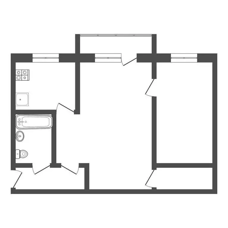 2-комнатная квартира: Тула, улица Фридриха Энгельса, 151 (43 м) - Фото 1