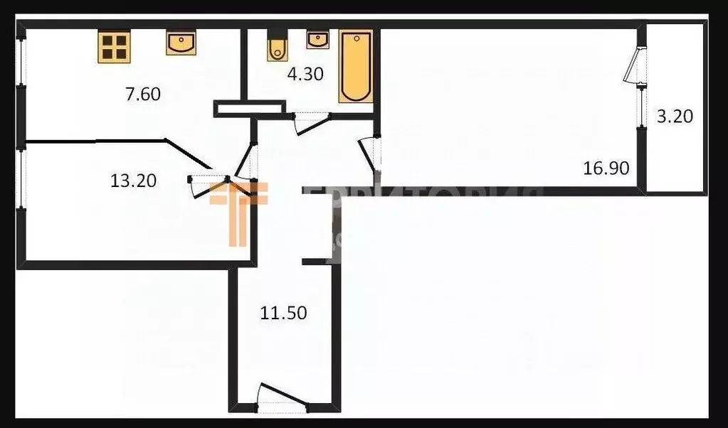 2-к кв. Пермский край, Пермь Инженерная ул., 36 (52.6 м) - Фото 1