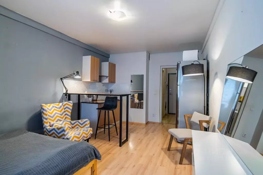 Студия Санкт-Петербург ул. Вадима Шефнера, 12к1 (24.4 м) - Фото 1