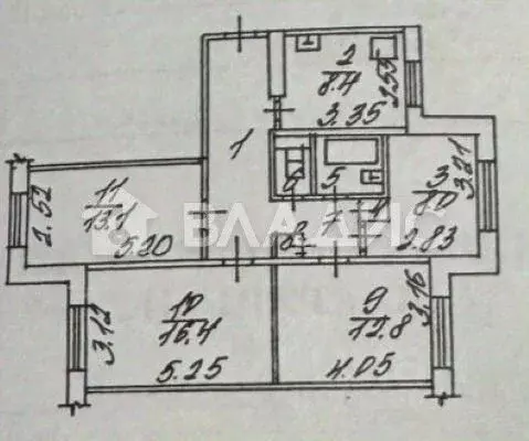 4-к кв. Белгородская область, Белгород ул. Щорса, 46 (75.7 м) - Фото 2