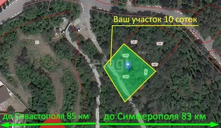 Участок в Крым, Ялта  (10.0 сот.) - Фото 1