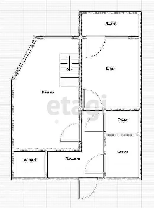 2-к кв. Костромская область, Кострома Костромская ул., 100 (52.6 м) - Фото 1