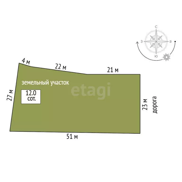 Участок в Костромской район, село Сущёво (12 м) - Фото 1