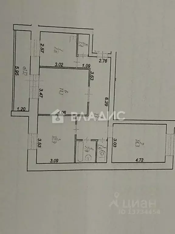 3-к кв. Рязанская область, Рязань Октябрьский городок мкр,  (66.2 м) - Фото 1