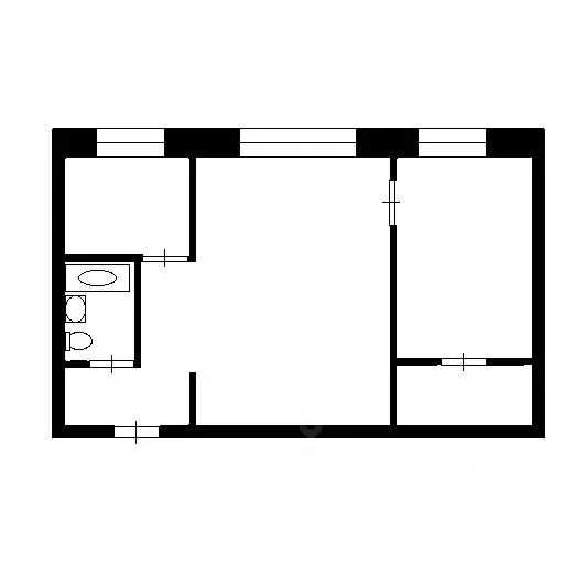 2-к кв. Красноярский край, Красноярск ул. Карла Маркса, 132 (46.4 м) - Фото 1