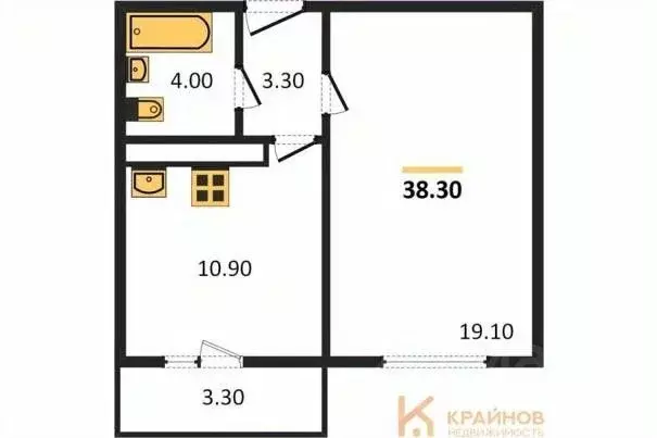 1-к кв. Воронежская область, Воронеж ул. Шидловского, 26 (38.3 м) - Фото 0