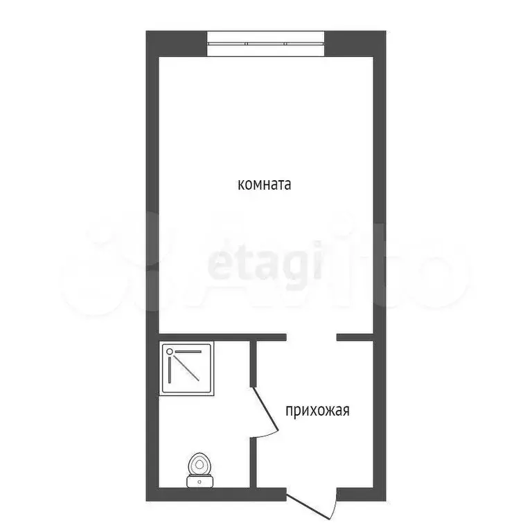 Квартира-студия, 17,1 м, 4/5 эт. - Фото 0